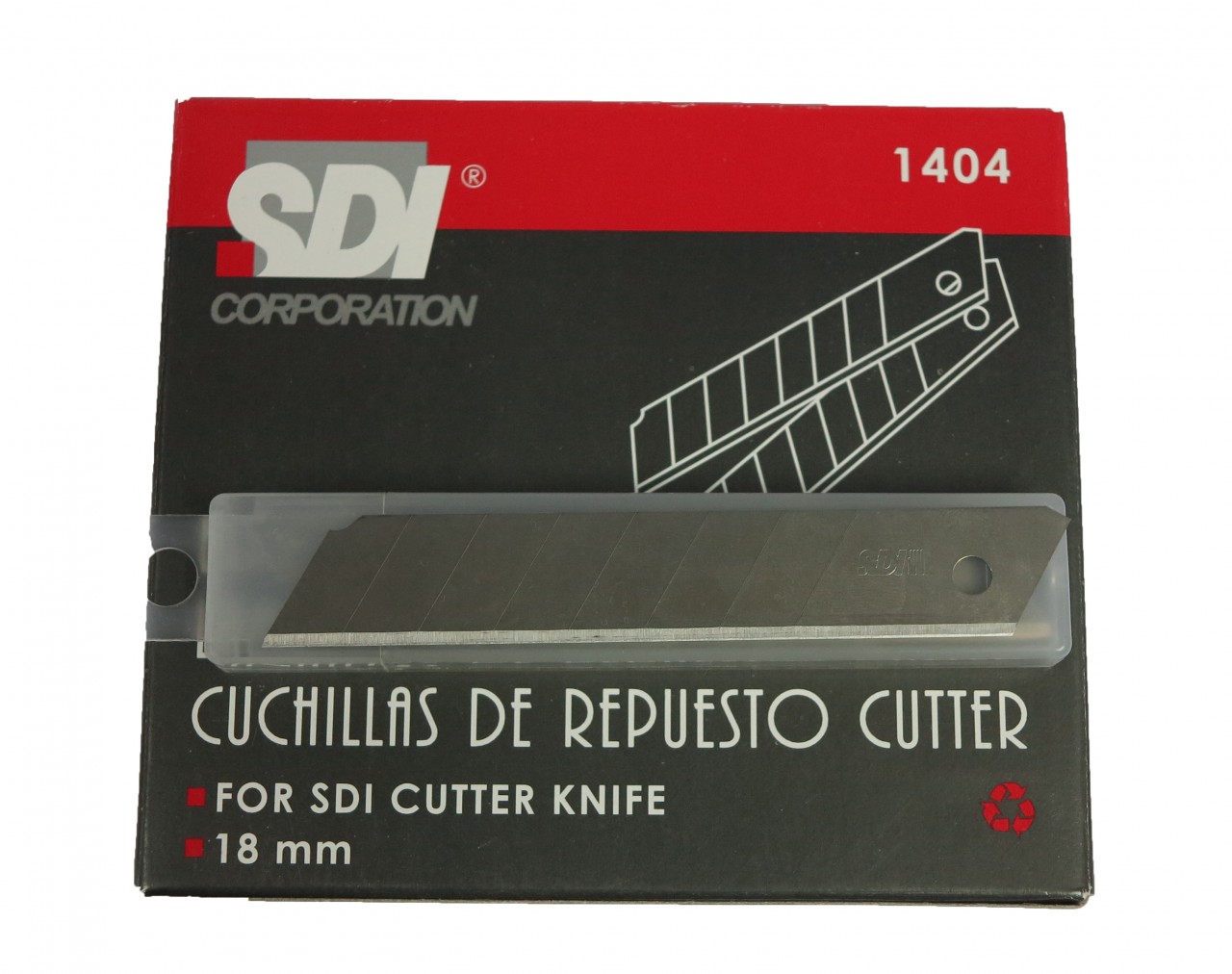 Cuchillas cutter 18mm 60º | 1404 | SDI